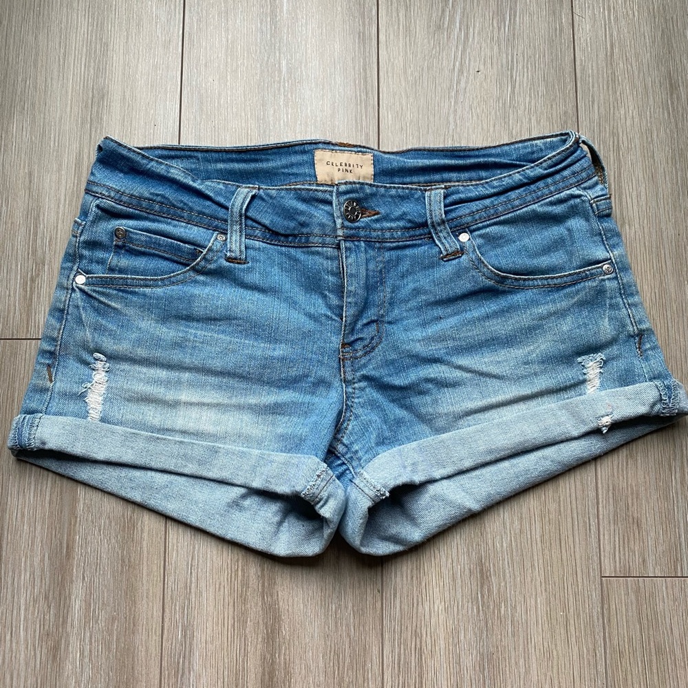 Celebrity Pink Denim Jean Shorts